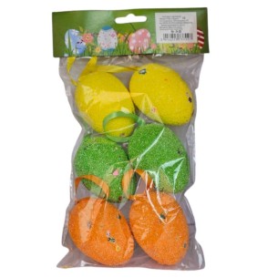 Великденски декоративни яйца 6 бр. ➤ топ цена ➤ dshome.bg