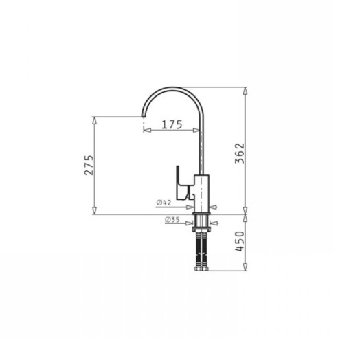 Смесител за кухня Altissimo Ecoline хром PYRAMIS ➤ топ цена ➤ dshome.bg
