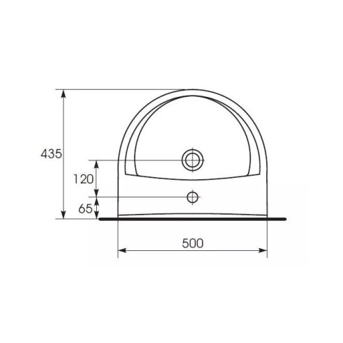 Мивка President 50x43.5 см CERSANIT ➤ топ цена ➤ dshome.bg