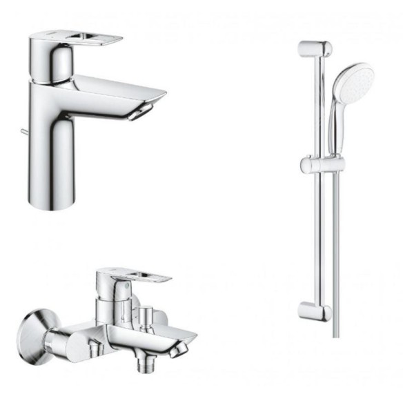 Комплект за баня: тръбно окачване и смесители BauLoop GROHE ➤ топ цена ➤ dshome.bg
