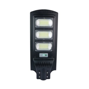 LED соларна улична лампа 15 W 6000 K IP65 черна OPTONICA ➤ топ цена ➤ dshome.bg