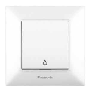 Стълбищен бутон Arkedia Slim бял PANASONIC - 1