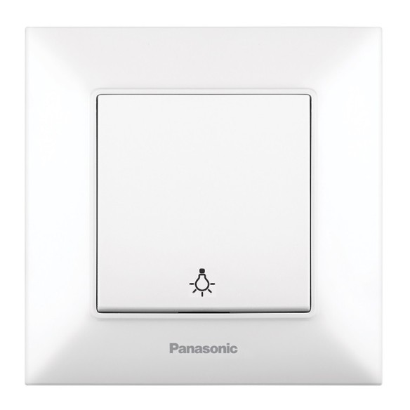 Стълбищен бутон Arkedia Slim бял PANASONIC - 1