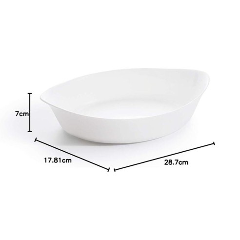 Овална тава 29x17 см бяла Smart Cuisine LUMINARC ➤ топ цена ➤ dshome.bg