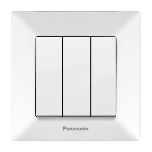 Троен ел. ключ Arkedia Slim бял PANASONIC - 1