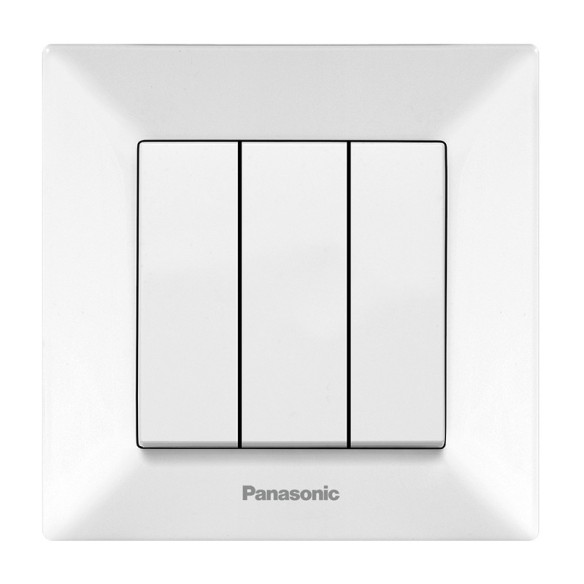 Троен ел. ключ Arkedia Slim бял PANASONIC - 1