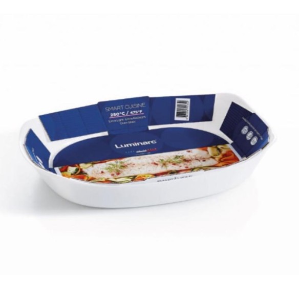 Правоъгълна тава 34x25 см бяла Smart Cuisine LUMINARC ➤ топ цена ➤ dshome.bg