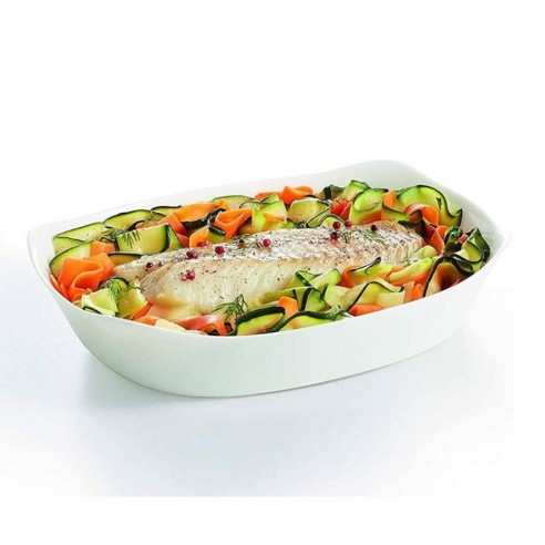 Правоъгълна тава 34x25 см бяла Smart Cuisine LUMINARC ➤ топ цена ➤ dshome.bg