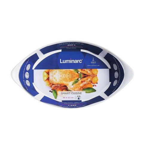 Овална тава 38x23 см бяла Smart Cuisine LUMINARC ➤ топ цена ➤ dshome.bg