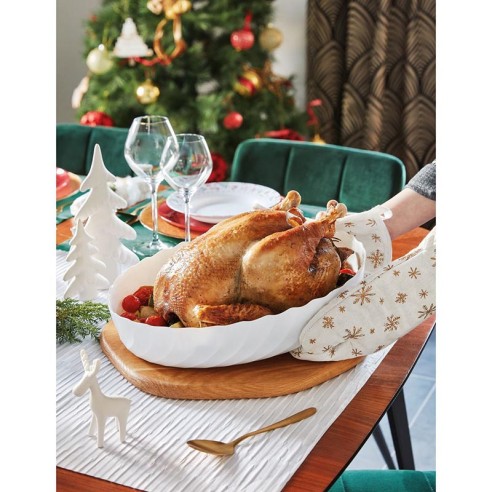 Овална тава 36x28 см бяла Smart Cuisine Trianon LUMINARC ➤ топ цена ➤ dshome.bg