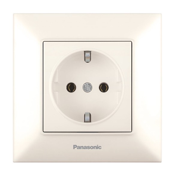 Ел. контакт шуко 16А Arkedia Slim цвят крем PANASONIC - 1