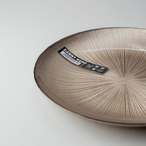 Десертна чиния ∅22x1.8 см бронзова DANNY HOME ➤ топ цена ➤ dshome.bg