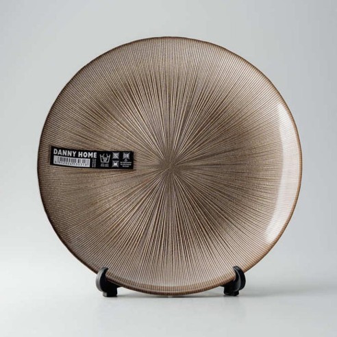 Десертна чиния ∅22x1.8 см бронзова DANNY HOME ➤ топ цена ➤ dshome.bg