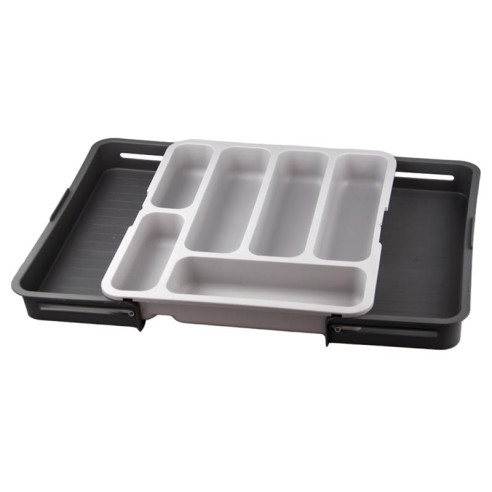 Разтегателен органайзер за прибори антрацит/сиво G-87-AG ➤ топ цена ➤ dshome.bg