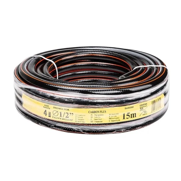 Четирислоен маркуч Carbon Plus ø1/2'' 15м ➤ топ цена ➤ dshome.bg