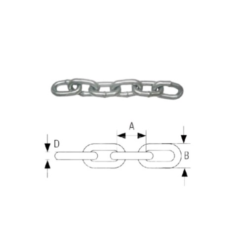 Верига тежък тип 3 мм DIN776 MMS ➤ топ цена ➤ dshome.bg