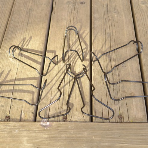 Метална скоба за колчета за домати Ф20 мм 10 бр. HERLY ➤ топ цена ➤ dshome.bg