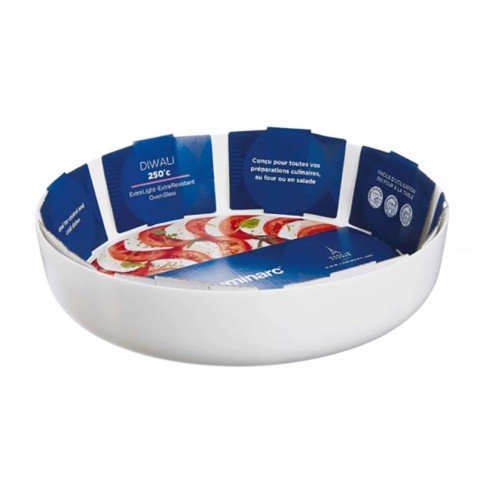 Кръгла тава/купа ø22 см бяла Diwali LUMINARC ➤ топ цена ➤ dshome.bg