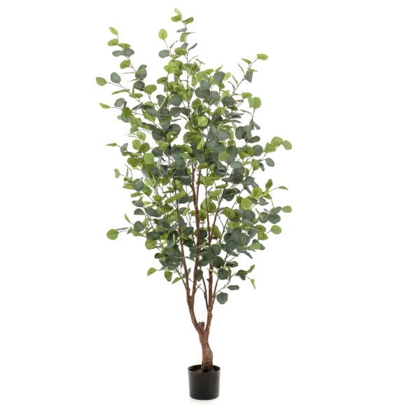 Emerald Изкуствено евкалиптово дърво в саксия, 140 см
