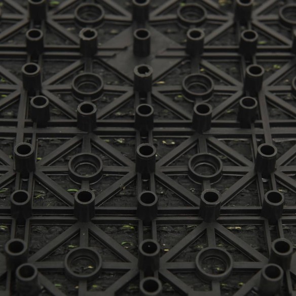 Плочки изкуствена трева, 22 бр, зелени, 30x30 см