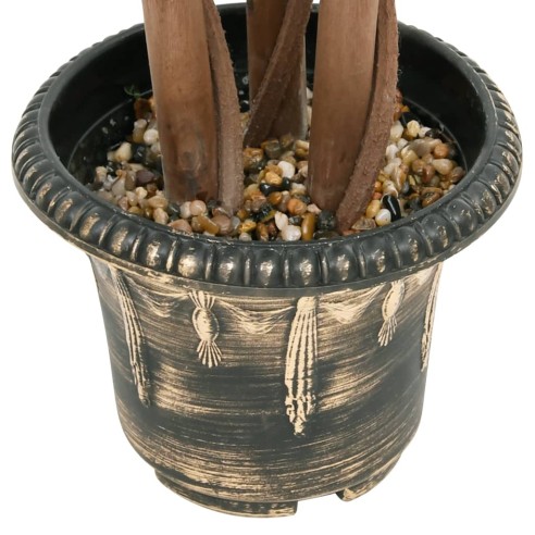 Изкуствен чемшир във формата на топка със саксия зелен 119 см