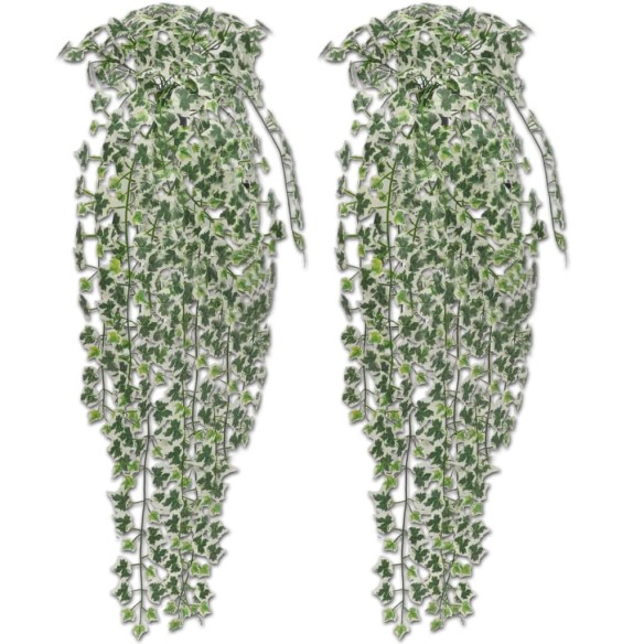 Изкуствени храсти бръшлян, 4 бр, пъстри, 90 см