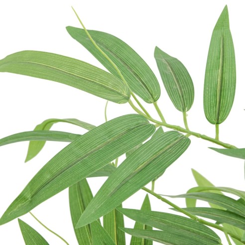 Изкуствено бамбуково дърво 384 листа 120 см зелено