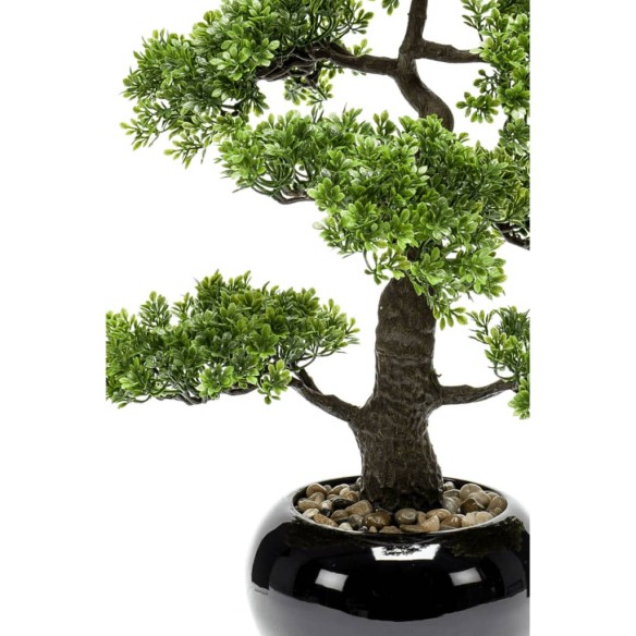 Emerald Изкуствен фикус мини бонсай, зелен, 47 см, 420006