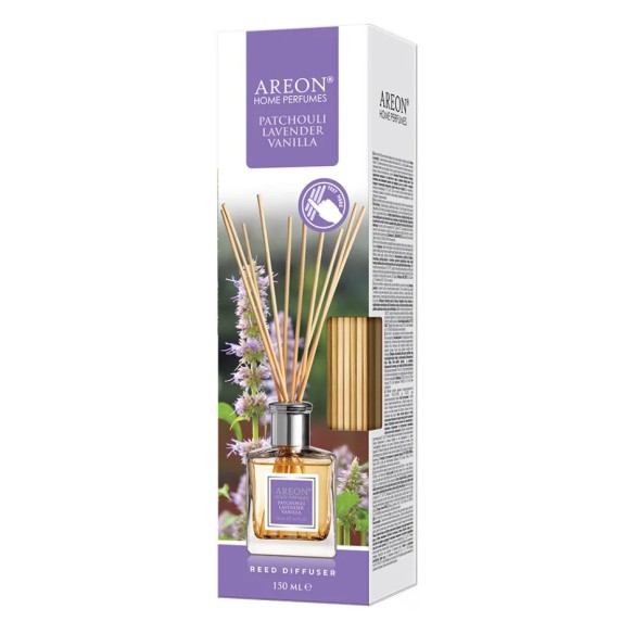 Ароматизатор с пръчици Пачули, лавандула и ванилия 150 мл AREON ➤ топ цена ➤ dshome.bg