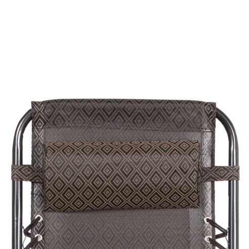 Сгъваем стол за къмпинг с възглавница 175x66xH110 см MUHLER ➤ топ цена ➤ dshome.bg