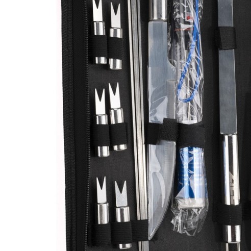 Комплект аксесоари за барбекю 18 части в калъф Grill ZIEL ➤ топ цена ➤ dshome.bg