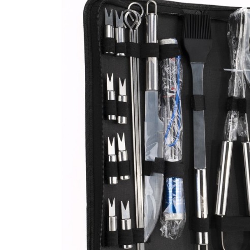 Комплект аксесоари за барбекю 18 части в калъф Grill ZIEL ➤ топ цена ➤ dshome.bg