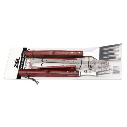 Комплект аксесоари за барбекю 3 части Grill ZIEL ➤ топ цена ➤ dshome.bg