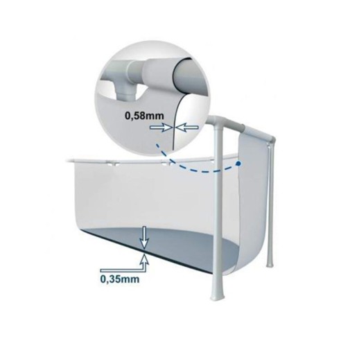 Басейн с метална рамка и филтърна помпа 427x107 см INTEX ➤ топ цена ➤ dshome.bg