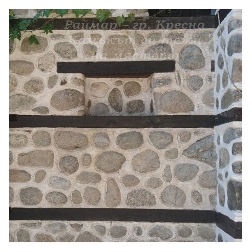 Декоративен речен плосък камък сив ➤ топ цена ➤ dshome.bg