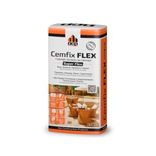 Лепило за плочки Cemfix Flex 25 кг сиво DCP ➤ топ цена ➤ dshome.bg