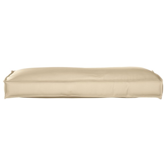 Кушетка за гръб Бежова 120x40x12 см Оксфорд Тъкан