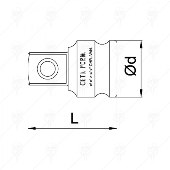 Адаптер 3/4"Ж-1/2"М CETA-FORM - 2
