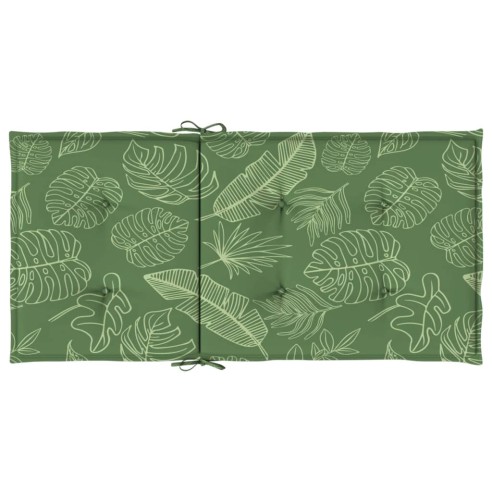 Възглавници за стол с ниска облегалка, 2 бр, на листа, текстил