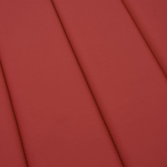 Шалте за шезлонг, червено, 200x60x3 см, Оксфорд плат