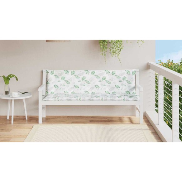 Възглавници за градински пейки 2 бр на листа 150x50x7 см плат