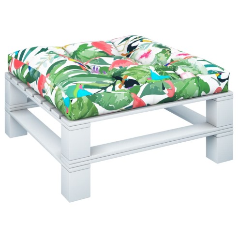 Палетна възглавница, многоцветна, 80x80x12 см, текстил