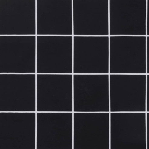 Възглавница за пейка черно каре 150x50x4 см оксфорд плат