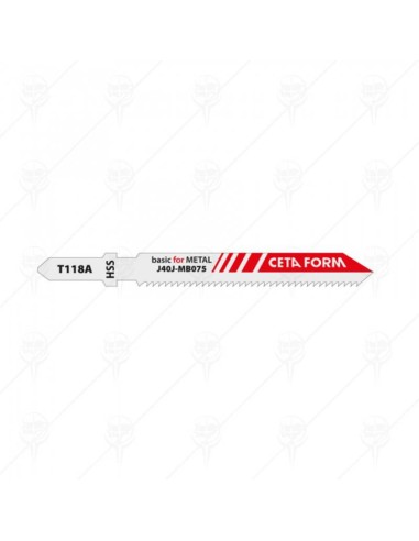 Нож за зеге за метал "T" 77/50мм нормален срез Т118А CETA-FORM - 1