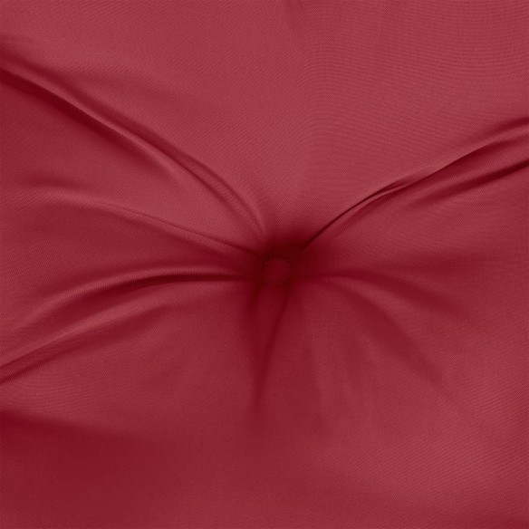 Палетна възглавница, виненочервена, 120x80x12 см, текстил