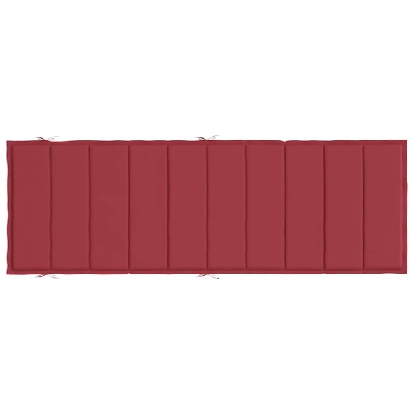 Шалте за шезлонг, виненочервено, 186x58x4 см, Оксфорд плат