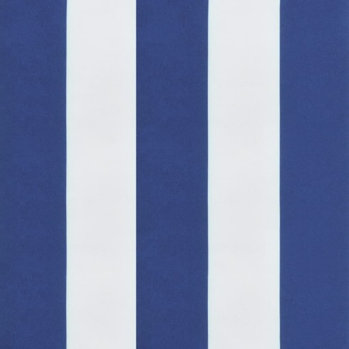 Шалте за шезлонг, синьо и бяло райе, Оксфорд плат