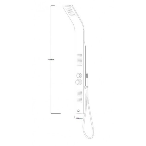 Алуминиев хидромасажен панел "дилан" icsh 3671 - 3