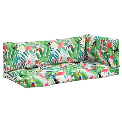 Палетни възглавници, 3 бр, многоцветни, плат Оксфорд