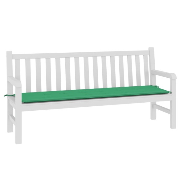 Възглавница за градинска пейка зелена 180x50x3 см оксфорд плат